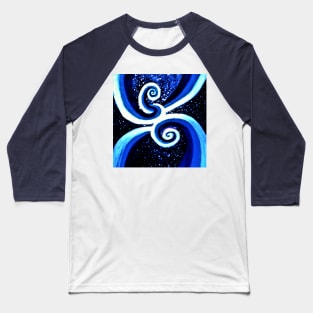 Copy of Spirals in space abstract design, clothes Baseball T-Shirt